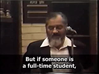 Rabbi Meir Kahane on drafting yeshiva students to the IDF 00:01:27